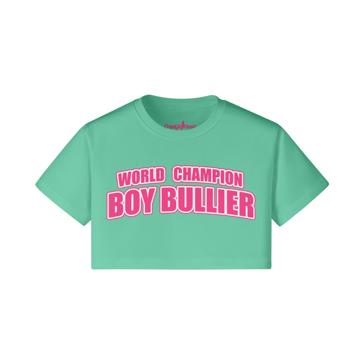 World Champ Boy Bullier Printed Crop-Top