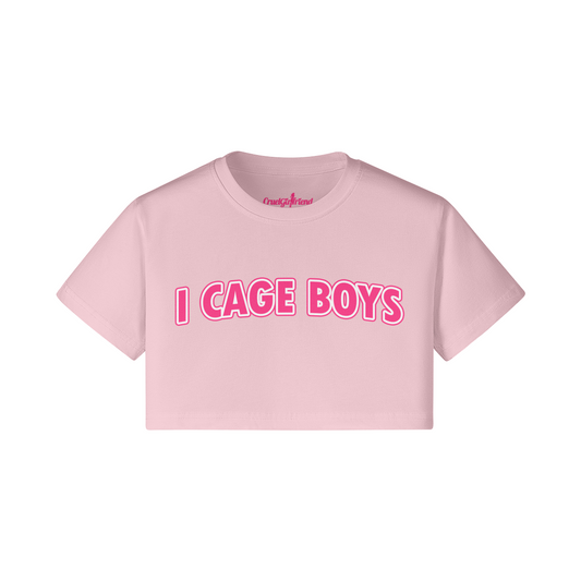 I Cage Boys Printed Crop-Top