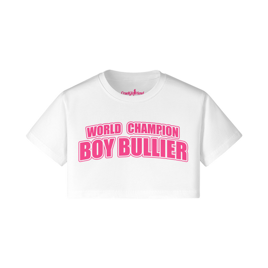 World Champ Boy Bullier Printed Crop-Top
